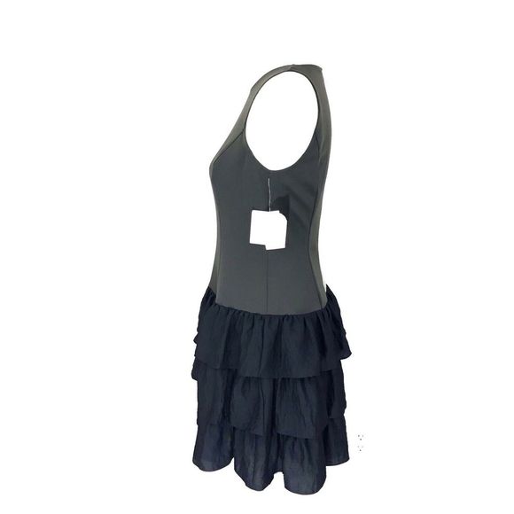 RACHEL Rachel Roy Sleeveless Ruffle Hem Dress 10 - Picture 2 of 8